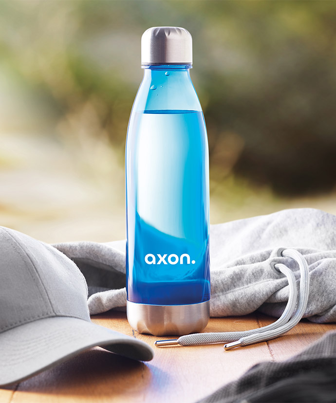 Designad vattenflaska i plast