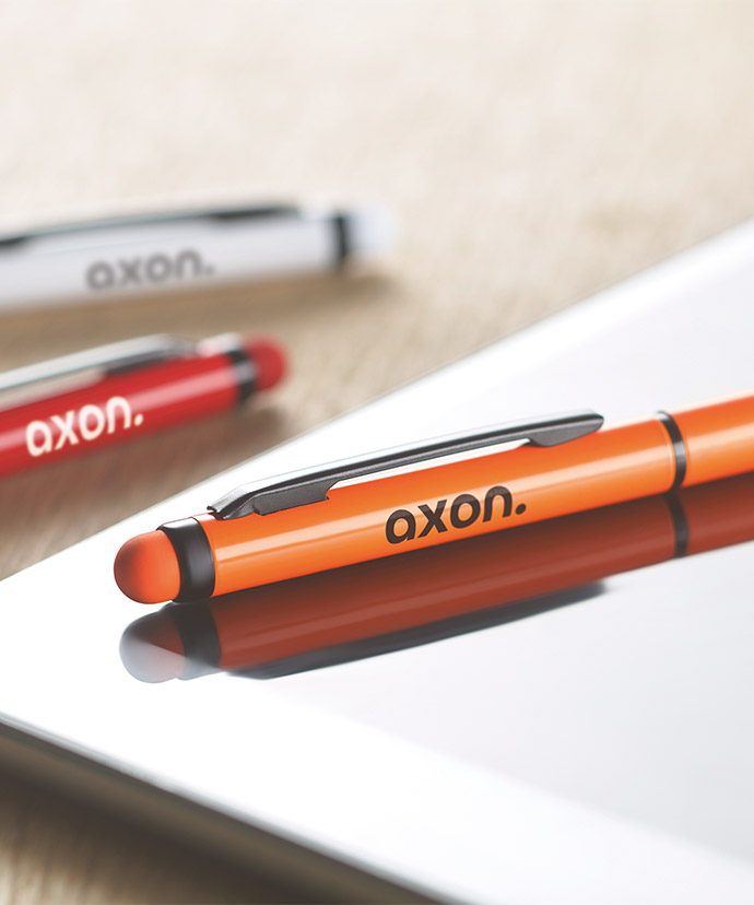 En penna som visar en populär tryckplacering.