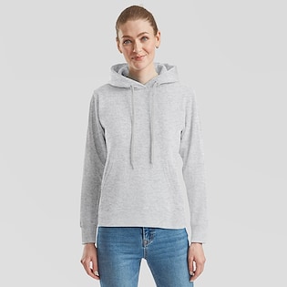 Fruit of the Loom Lady-Fit Classic Hooded Sweat - heather grey