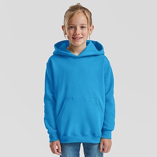 Fruit of the Loom Kids Classic Hooded Sweat - azure