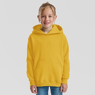 Fruit of the Loom Kids Classic Hooded Sweat - sunflower