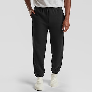 Fruit of the Loom Premium Elasticated Cuff Jog Pants - black