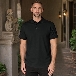 Tee Jays Luxury Stretch Polo - black