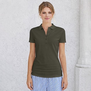 Tee Jays Ladies Luxury Stretch Polo - deep green
