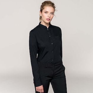 Kariban Ladies´ Mandarin Collar Shirt