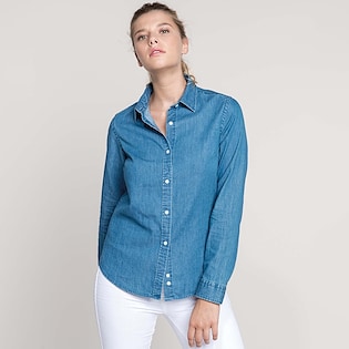 Kariban Ladies´ Chambray Shirt - chambray blue