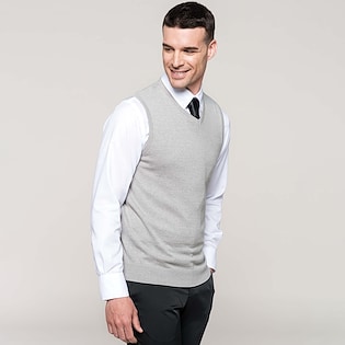 Kariban Men´s Sleeveless V-Neck Jumper