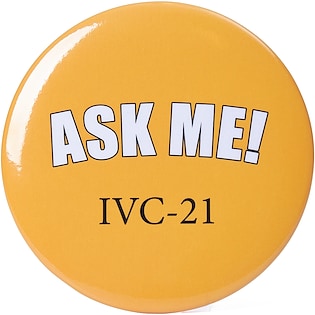 Reklamknapp Topic 100 mm