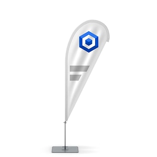 Beachflagga Drop Small, 260 cm