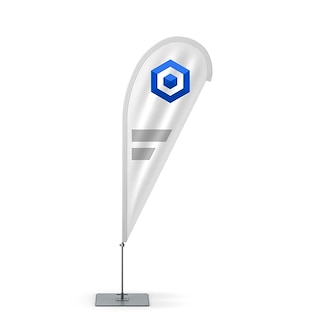 Beachflagga Drop Large, 410 cm