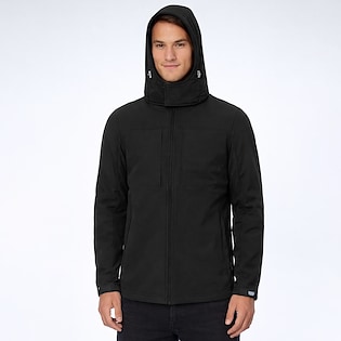 B&C Hooded Softshell Jacket Men - black