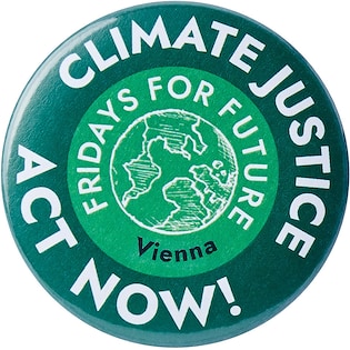 Reklamknapp Bio Clip 56 mm