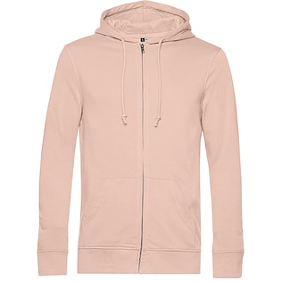 B&C Organic Zipped Hood - soft rose