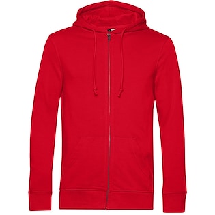 B&C Organic Zipped Hood - red