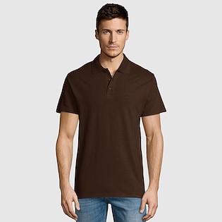 SOL´s Summer II Men Polo - chocolate