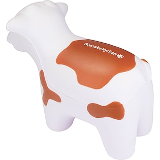 Stressboll Cow - brown/ white