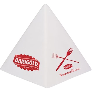 Stressboll Pyramid - white