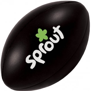 Stressboll Rugby Ball - black