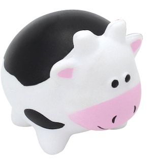 Stressboll Moo - vit/ svart