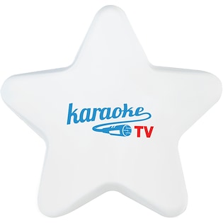 Stressboll Star - white