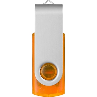 USB-minne Twist Clear - orange