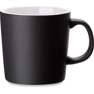 Stengodsmugg Cava Black - vit